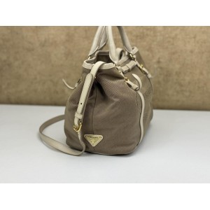 PRADA BN1841 LOGO JACQUARD CONVERTIBLE BAG